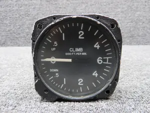 S203-2 Gates Learjet Rate of Climb Indicator (Worn Paint)
